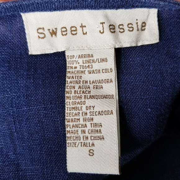 Sweet Jessie linen button up jacket small Lagenlook - Picture 5 of 5